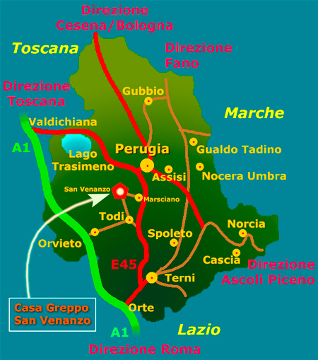 maps of the umbria region